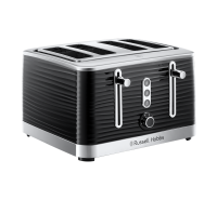 Inspire 4 Slice Black Toaster