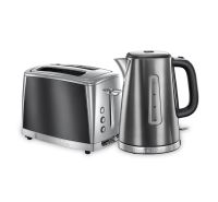 Luna Moonlight Grey Kettle and 2 Slice Toaster