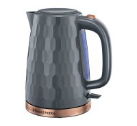 Honeycomb Kettle Grey with Rose Gold