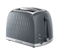 Honeycomb 2 Slice Grey Toaster