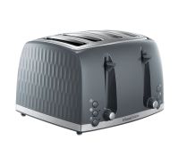 Honeycomb 4 Slice Grey Toaster