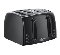 Textures 4 slice Toaster - Black