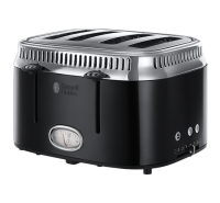 Retro Black 4 Slice Toaster