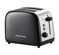 Black Stainless Steel Toaster 2 Slice