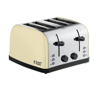 Stainless Steel 4-slice Toaster - Cream
