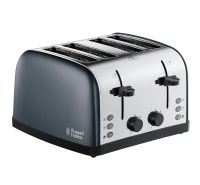 Colours Plus Grey 4 Slice Toaster