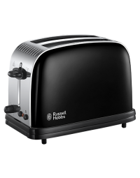 Colours+ 2 Slice Toaster Black