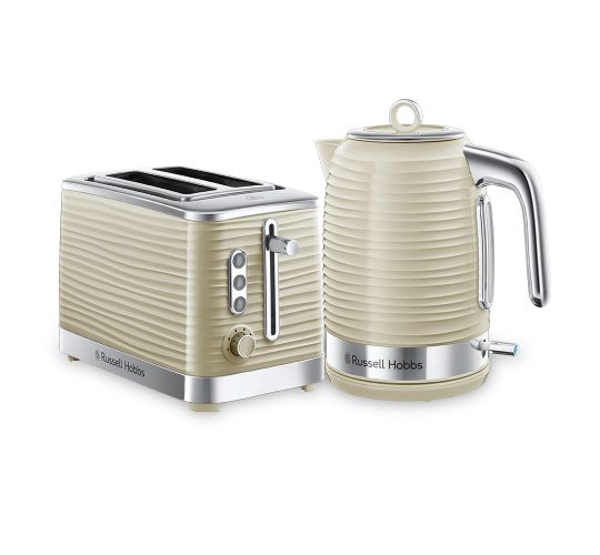Inspire Cream Kettle and 2 Slice Toaster Set
